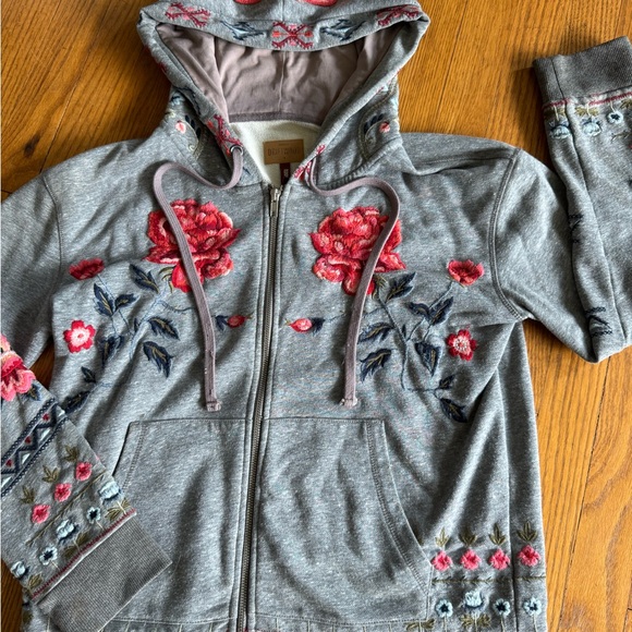 Driftwood embroidered zip up hoodie - Picture 2 of 7